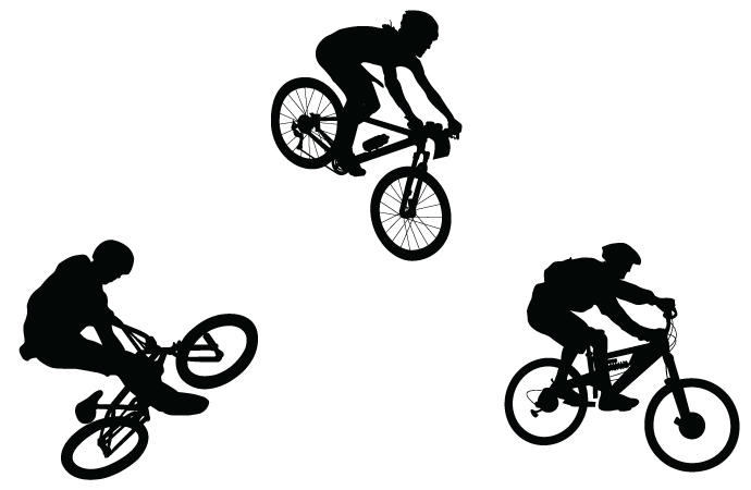 690x450 Bmx Bicycle Silhouettes