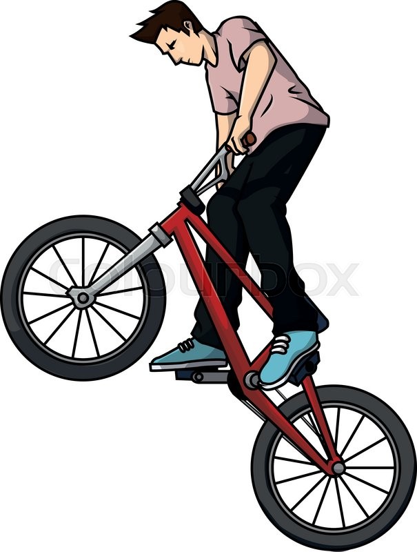 605x800 Bmx Rider Vector Illustration Design Stock Vector Colourbox