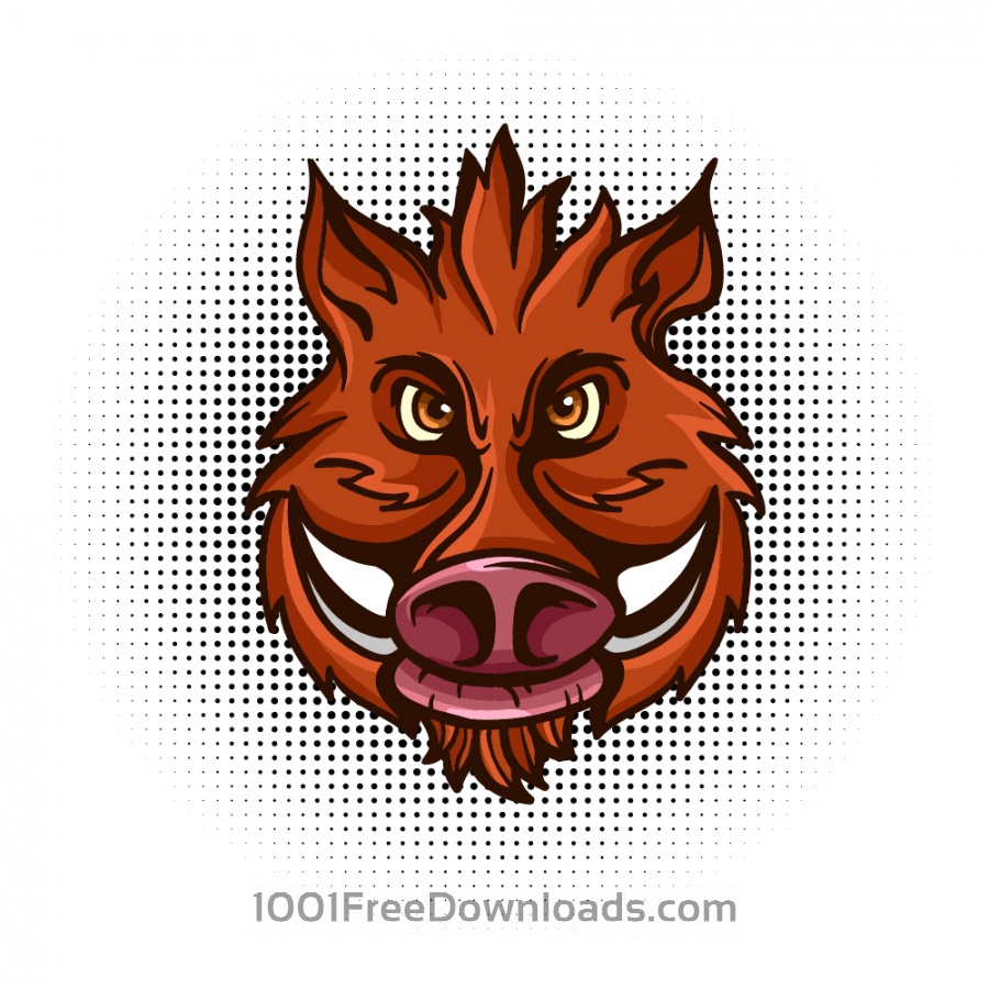 900x900 Free Vectors Vector Wild Boar Head Nature