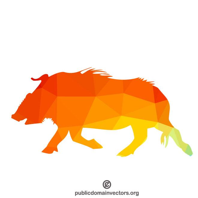 660x660 Wild Boar Vector Image