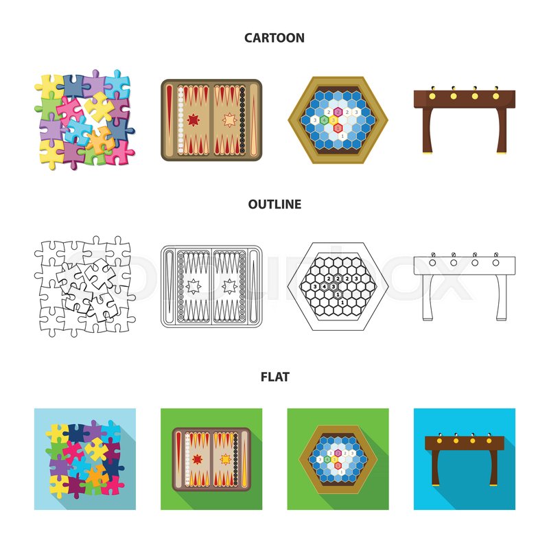 800x800 Board Game Cartoon,outline,flat Icons In Set Collection For Design