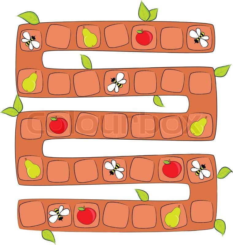 760x800 Vector Illustration Of Board Game For Children Stock Vector