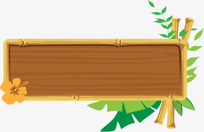 650x421 Vector With Green Leaf Decoration Of The Board Signs, Woody