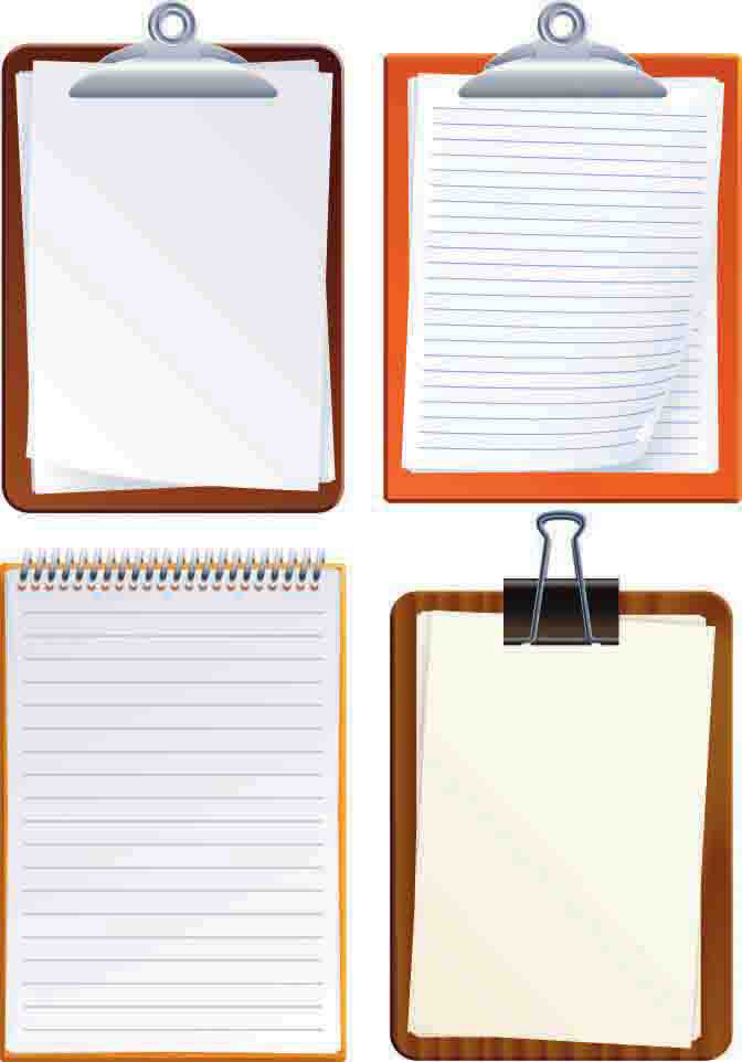 672x962 Vector Record Board Free Vector 4vector