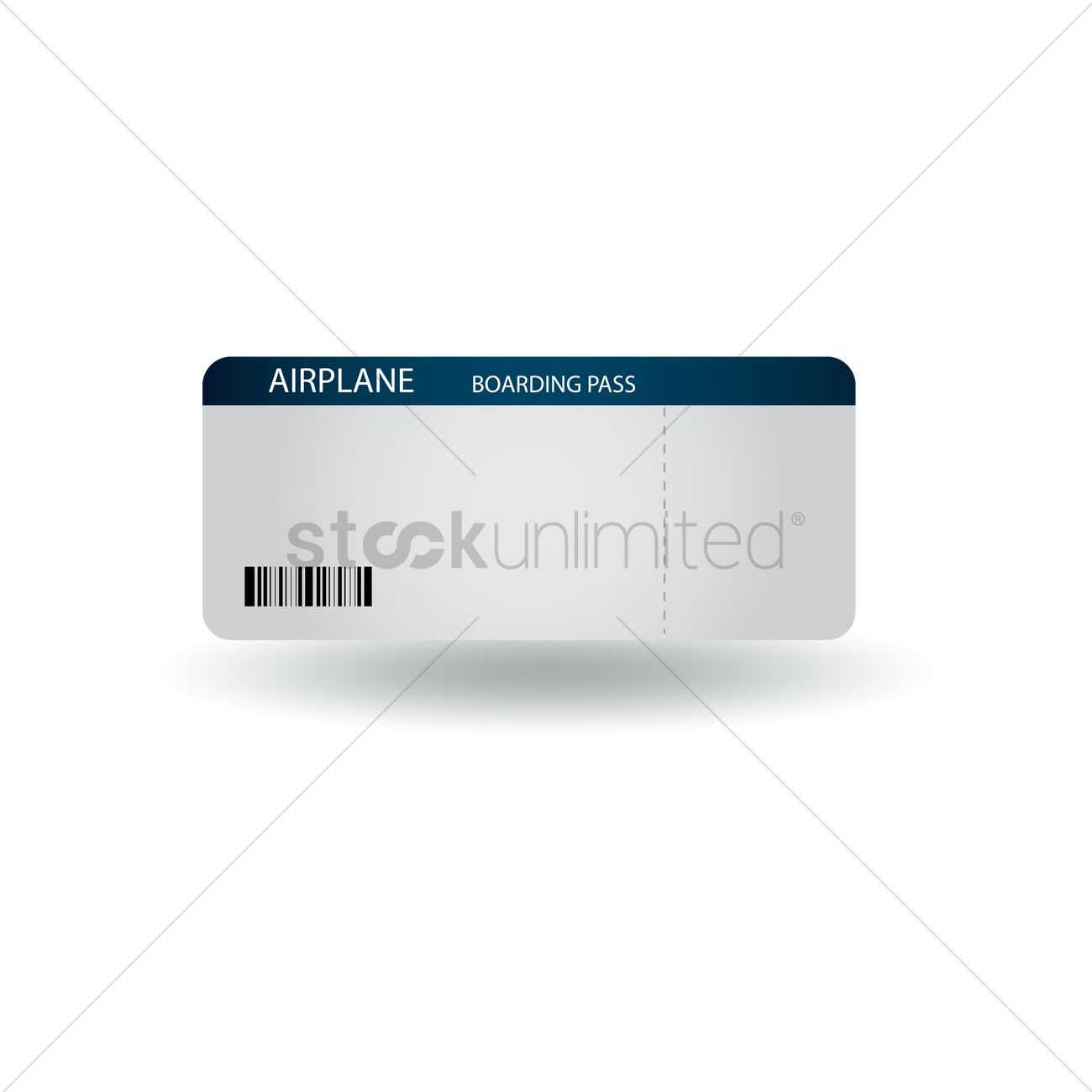 1300x1300 Airplane Boarding Pass Vector Image