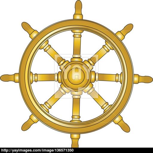 512x512 Boat Steering Wheel Vector