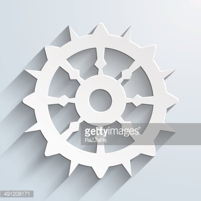 414x414 Boat Steering Wheel Sail Vector Illustration Premium Clipart