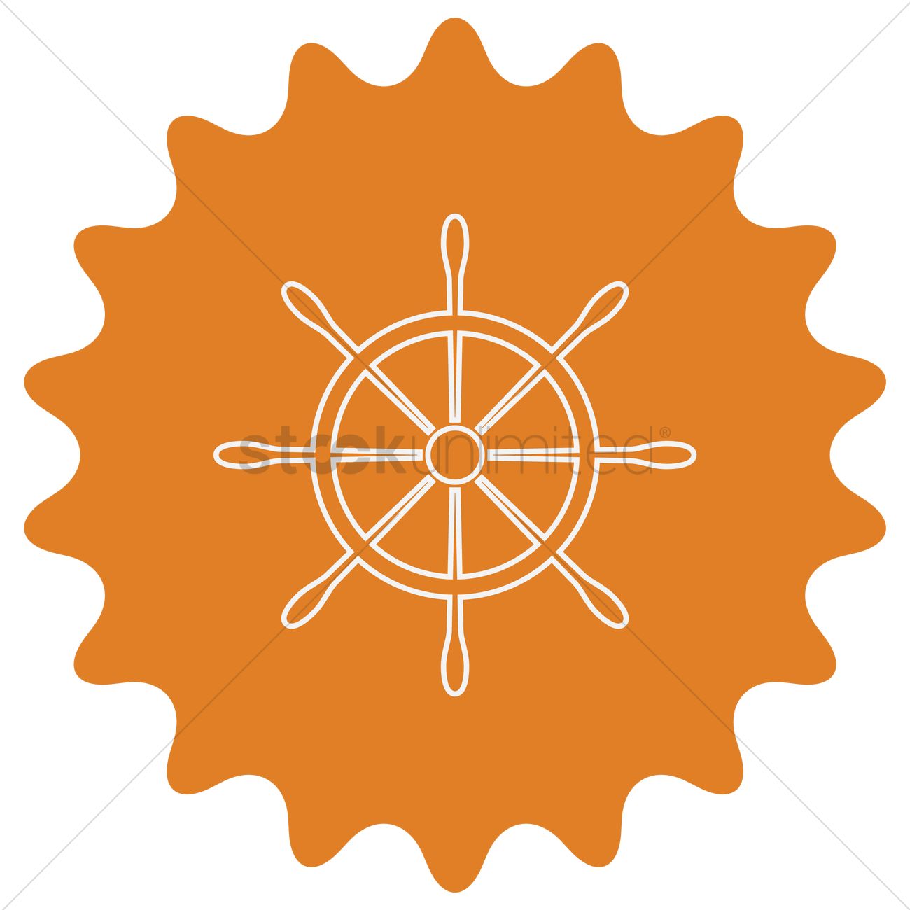 1300x1300 Boat Steering Wheel Vector Image