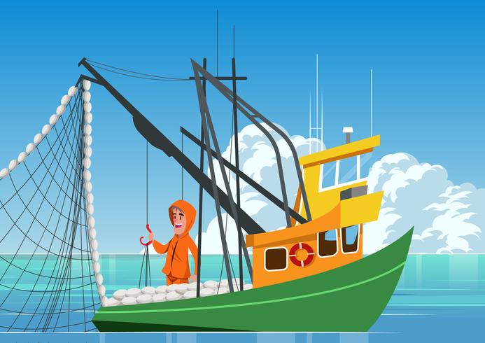 693x490 Fishing Boat Free Vector Art