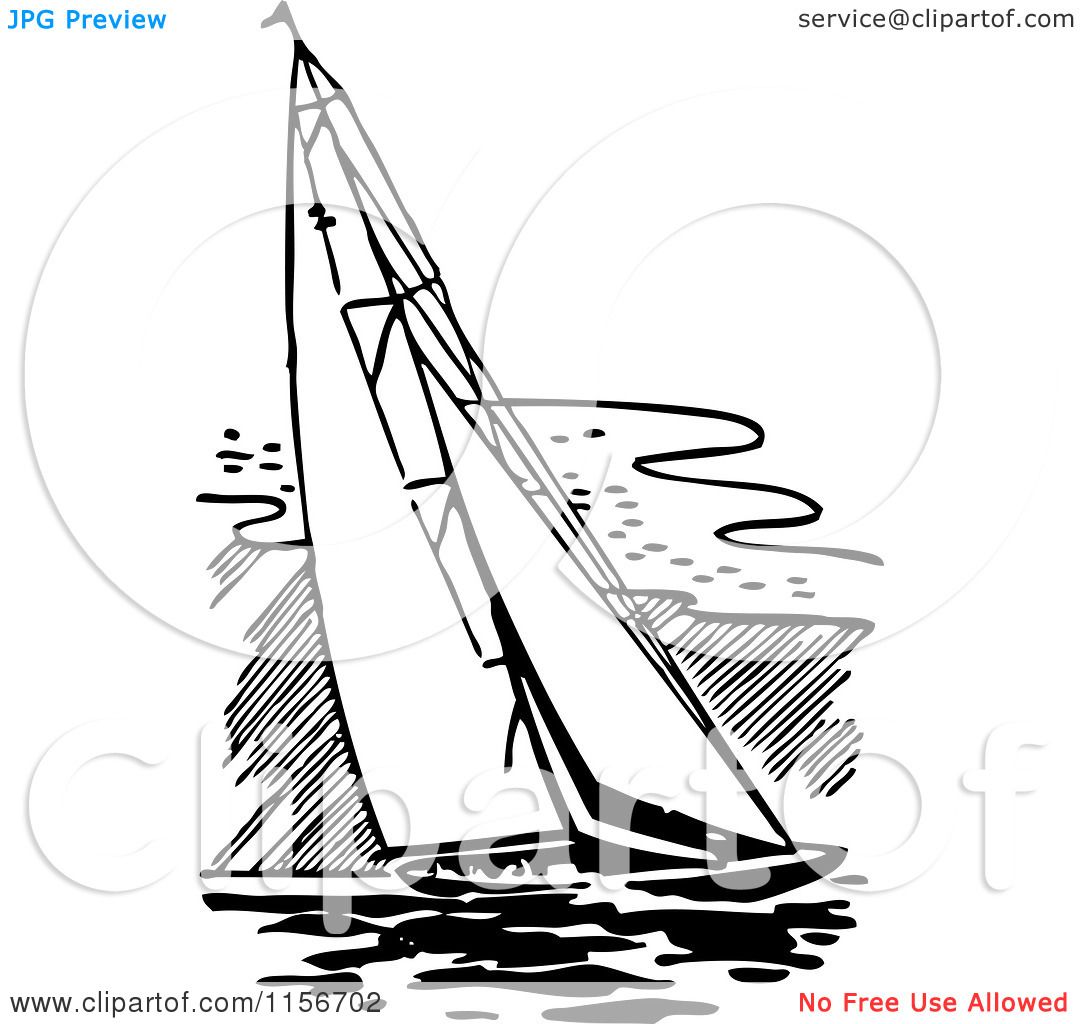 1080x1024 Sailing Boat Vector