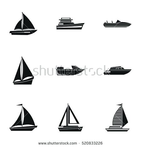 450x470 Boat Vector Boats Set Graphics Blog Pontoon Art Chromano