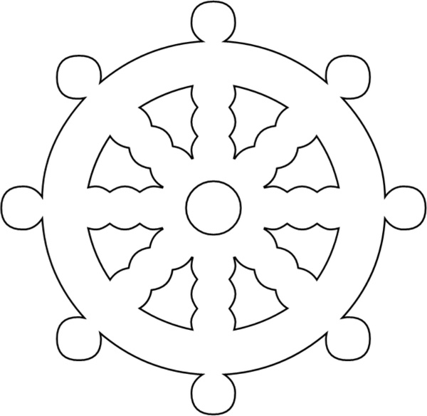 600x584 Ship Wheel Free Vector In Open Office Drawing Svg ( .svg ) Vector