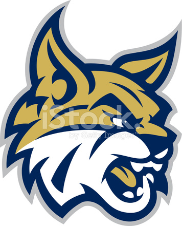 356x440 Bobcat Mascot Head Stock Vector