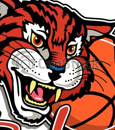 397x450 Vectors Of Bobcat Basketball Team Design With Mascot Holding A
