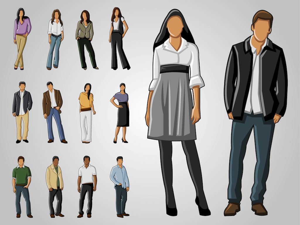1024x768 Full Body Portraits Vector Art Amp Graphics