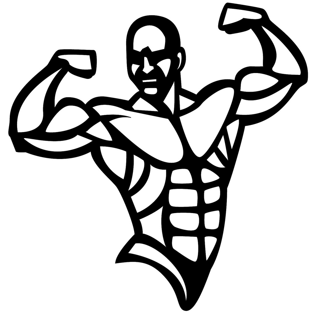 1024x1024 Bodybuilder Vector Image If You Want To Use This Image