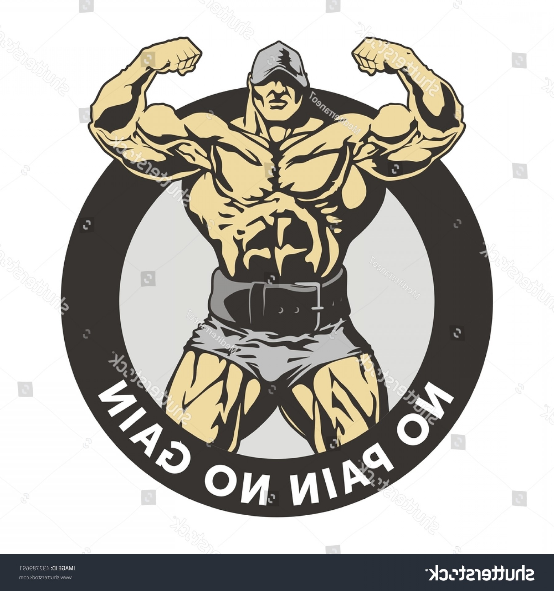 1800x1920 Bodybuilder Vector Image Front Double Biceps Arenawp