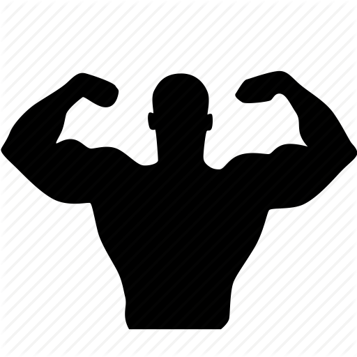 512x512 Bodybuilder Vector