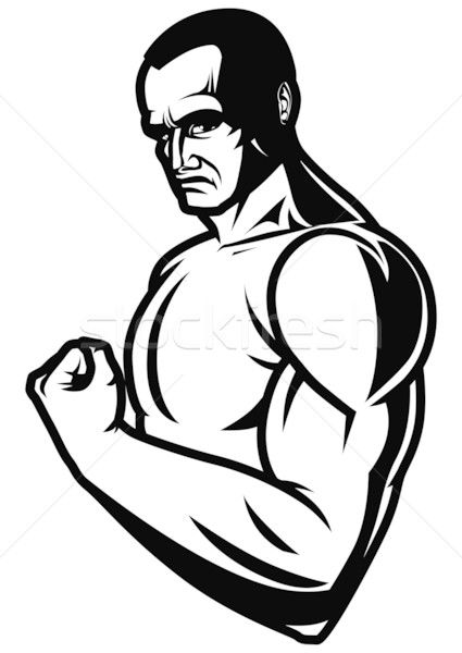 425x600 Bodybuilder Vector Illustration Carbouval ( 402571) Stockfresh
