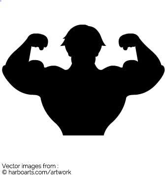 335x355 Download Silhouette Of A Bodybuilder