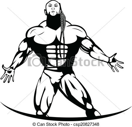 450x434 Silhouette Of A Pro Bodybuilder. Black And White Silhouette Of A