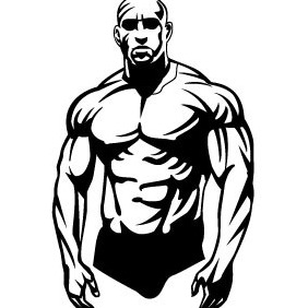 282x282 Bodybuilder Vector Free Vector Download 208759 Cannypic