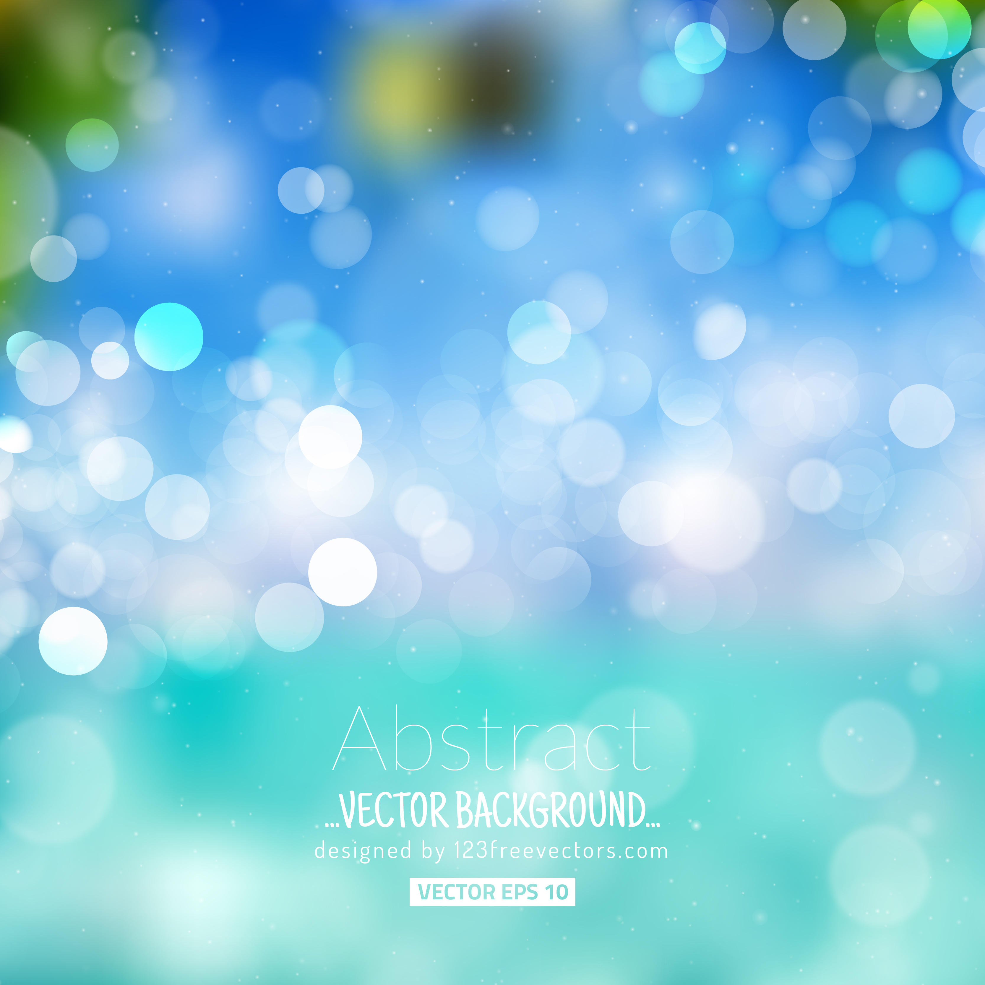 3333x3333 Blue Free Bokeh Vector 123freevectors