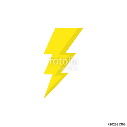 500x500 Lightning Bolt Vector Icon Stock Image And Royalty Free Vector