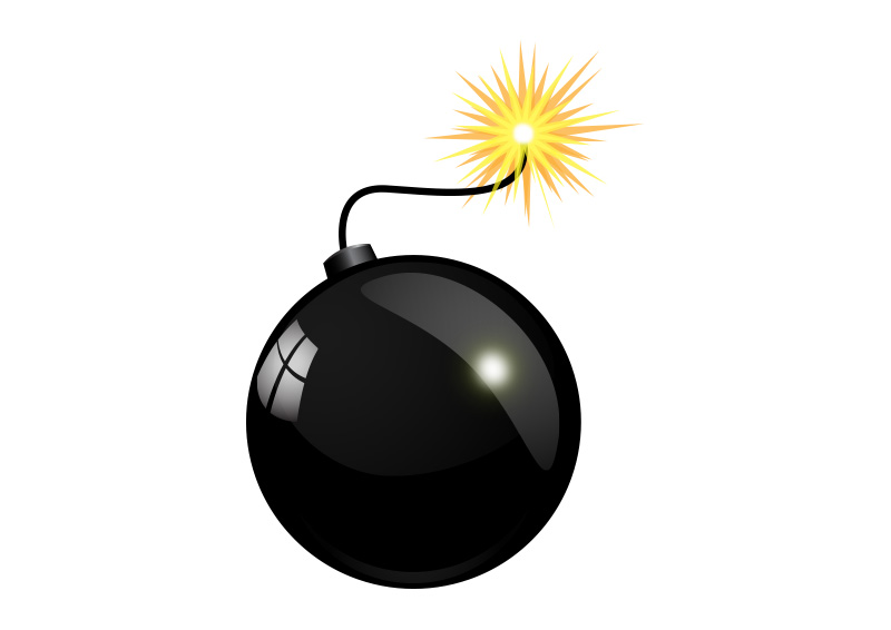 800x566 Free Vector Glossy Bomb