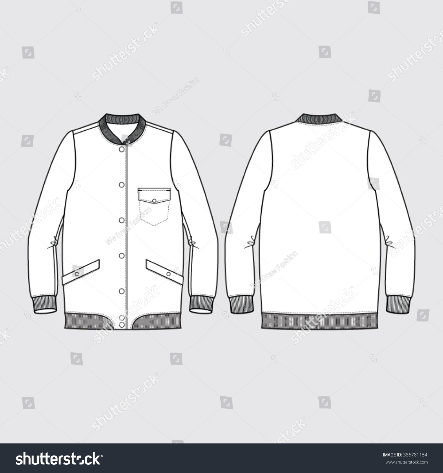 Bomber Jacket Vector at GetDrawings | Free download