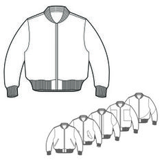 236x236 Collection Of Bomber Jacket Drawing High Quality, Free