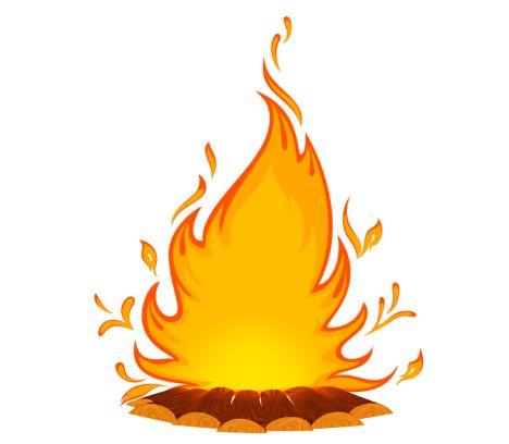 468x408 Bonfire Vector