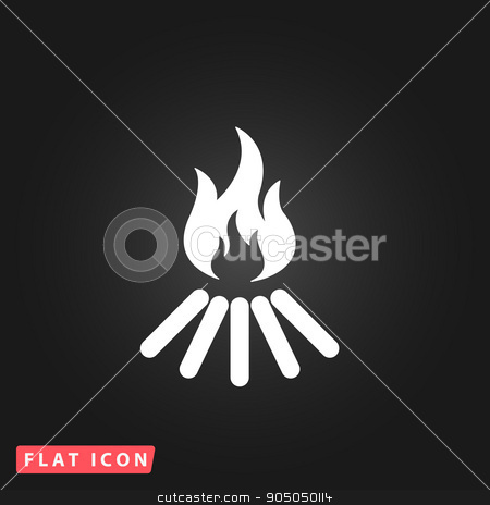 450x464 Bonfire Vector Icon Stock Vector