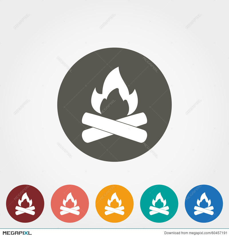 800x830 Bonfire Vector Icon. Illustration 60457191