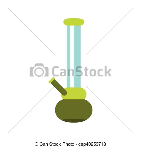 450x470 Bong For Smoking Icon, Flat Style. Icon In Flat Style On A White