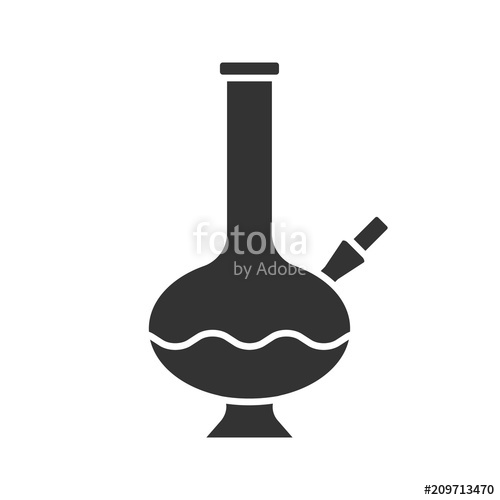 500x500 Bong Glyph Icon Stock Image And Royalty Free Vector Files On