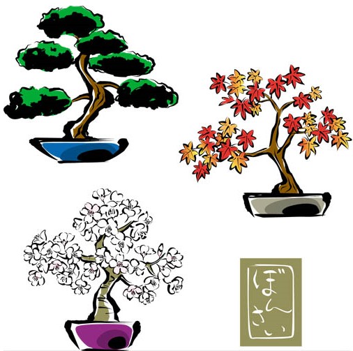 506x503 Bonsai Vector Graphic Ai Format Free Vector Download