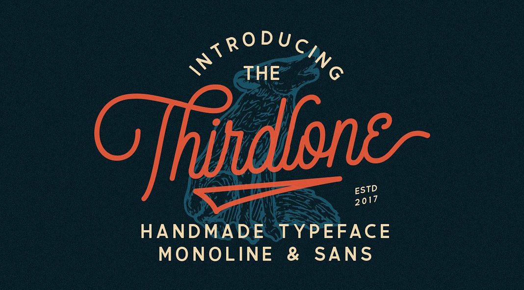 1068x591 Thirdlone Font Duo Plus Bonus Vector Illustrations