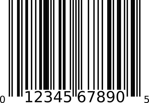600x417 Upc A Bar Code Clip Art Free Vector In Open Office Drawing Svg