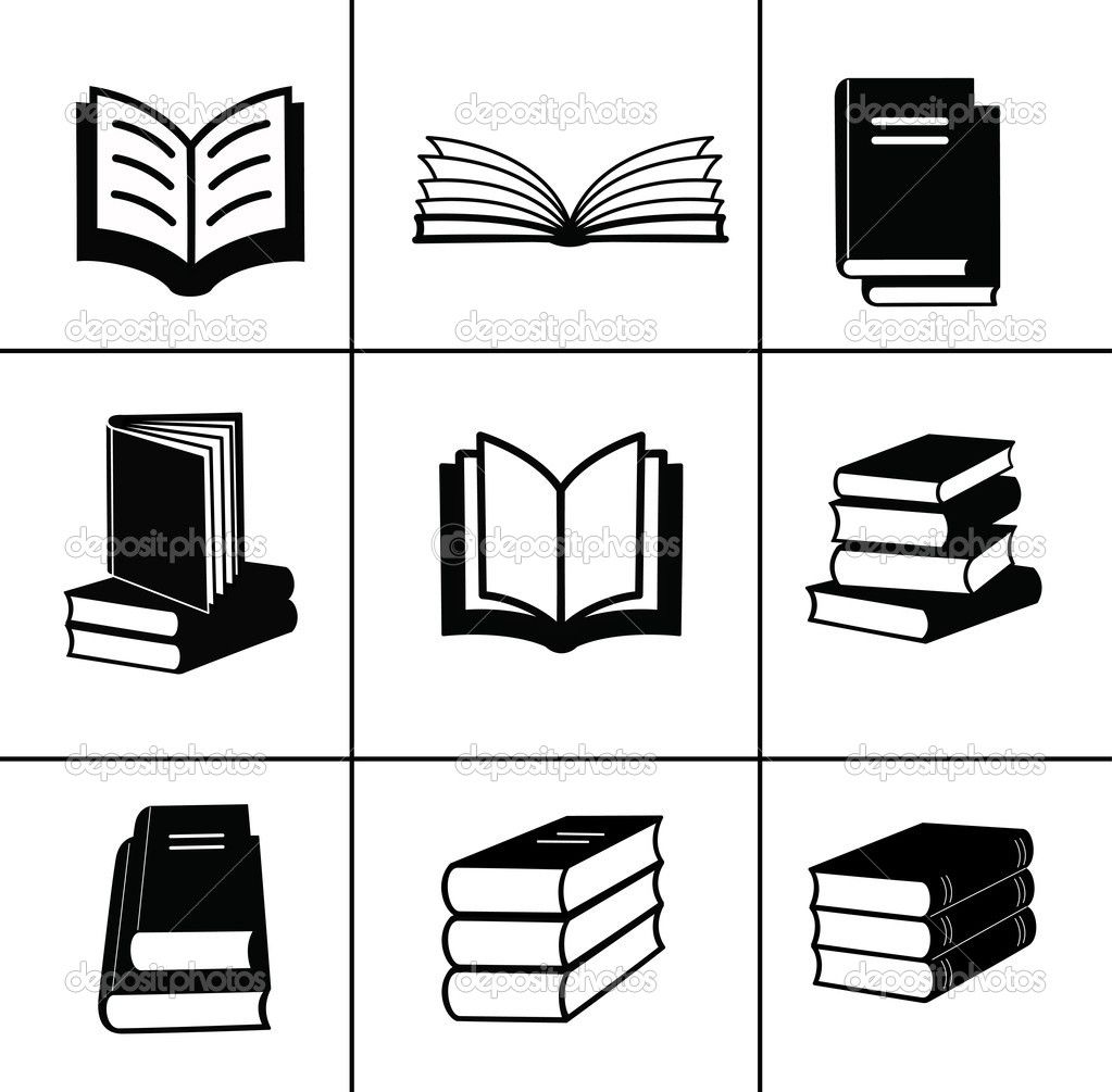 1023x1005 Book Icons Set. Stock Vector Nuraschka