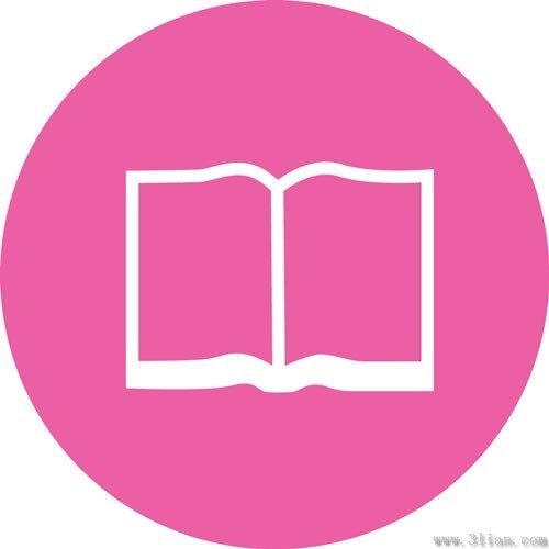 500x500 Pink Background Book Icon Vector Free Vector In Adobe Illustrator