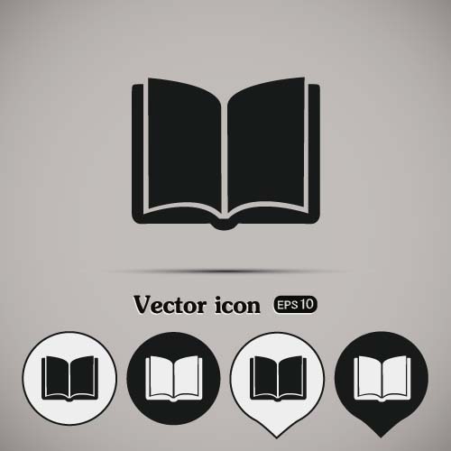 500x500 Simple Book Icons Vector Set 04 Free Download