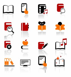 250x268 Digital Books And Literature Icons Vectors Stock For Free Download