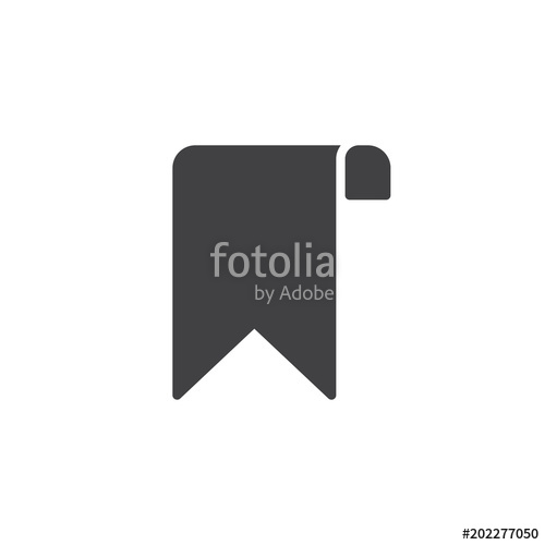 500x500 Bookmark Vector Icon. Filled Flat Sign For Mobile Concept And Web