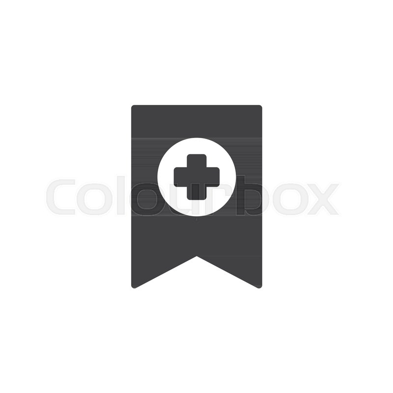 800x800 Add Bookmark Vector Icon. Filled Flat Sign For Mobile Concept And