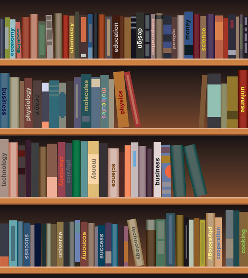 500x560 Bookshelf Vector Illustration Clip Arts, Free Clip Art