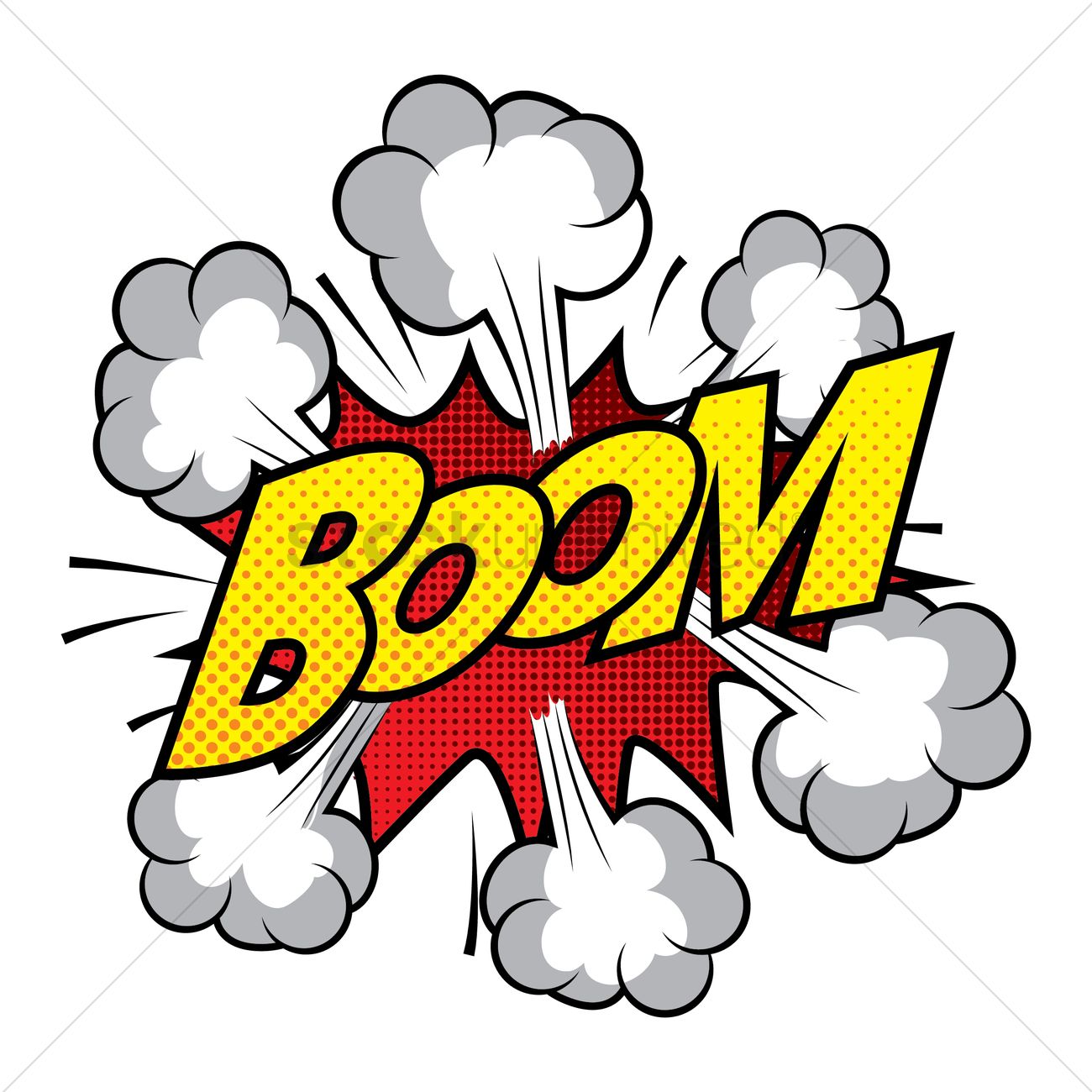 1300x1300 Comic Effect Boom Vector Image