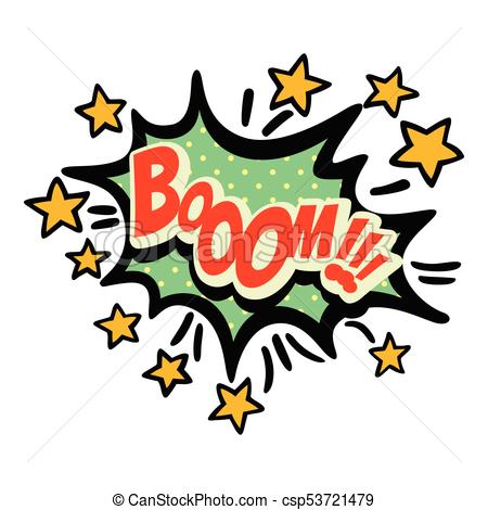 450x470 Word Text Star Boom!!! Vector Image.