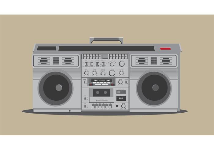 700x490 Free Detailed Boombox Vector
