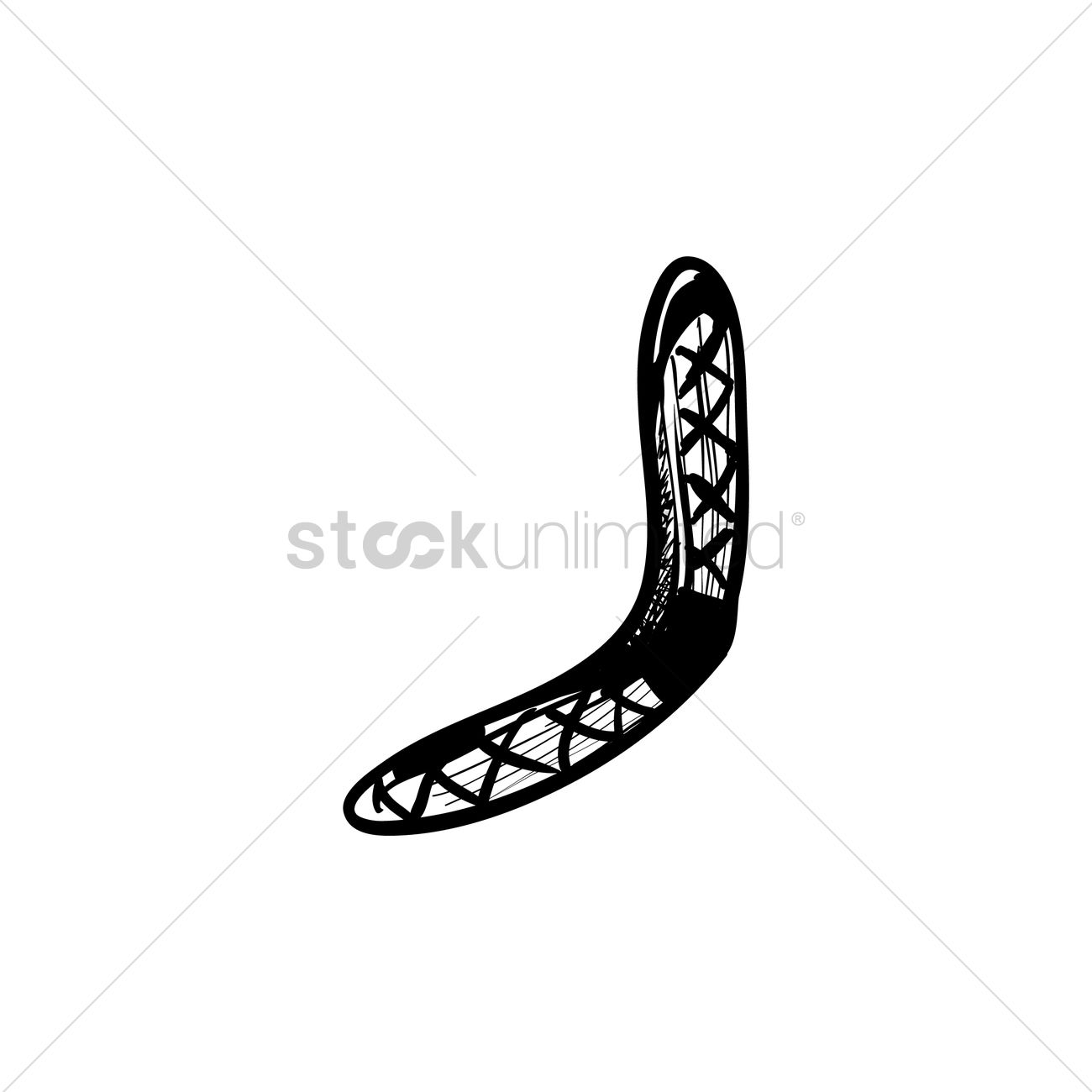 1300x1300 Boomerang Vector Image